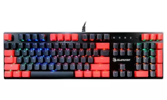 Клавиатура A4Tech Bloody B820N черный/красный