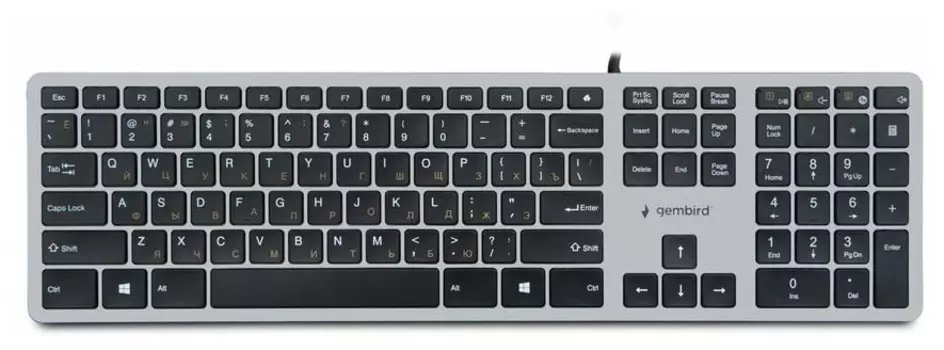 Клавиатура Gembird KB-8420 grey/black (KB-8420)