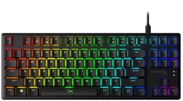 Клавиатура HyperX Alloy Origins Core Blue Switch Black (HX-KB7BLX-RU)