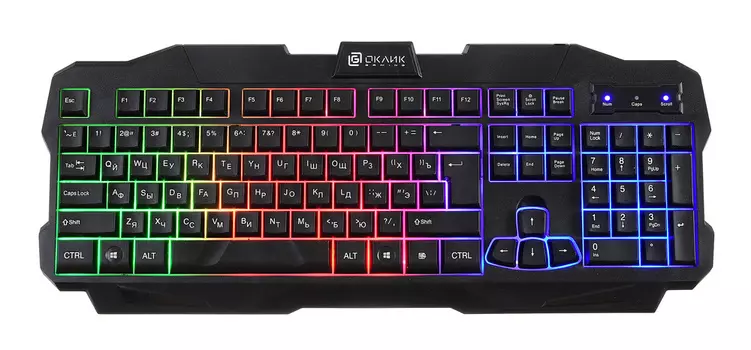 Клавиатура Oklick 757G MADNESS черный