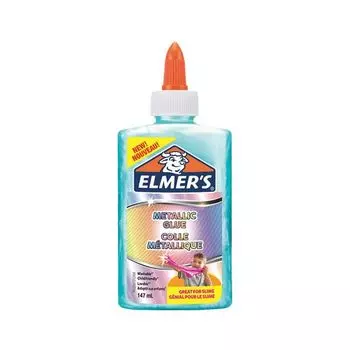 Клей для слаймов канцелярский металлик ELMERS Metallic Glue, 147 мл, бирюзовый, 2109493 (3 шт.)