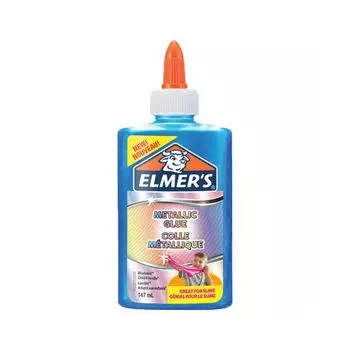 Клей для слаймов канцелярский металлик ELMERS Metallic Glue, 147 мл, синий, 2109503 (3 шт.)