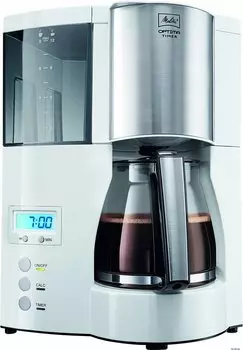 Кофеварка капельная Melitta Optima Glass Timer белая