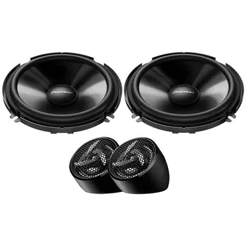 Колонки автомобильные Pioneer TS-650C (без решетки) 380Вт 88дБ 4Ом 16.5см (6 1/2дюйм) (ком.:4кол.) компонентные двухполосные