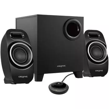 Колонки Creative T3250W 2.1 черный 9Вт