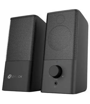 Колонки Oklick OK-128 2.0 черный 6Вт