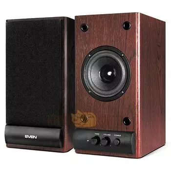 Колонки Sven SPS-609 2.0 коричневый/вишня 10Вт