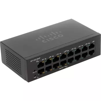 Коммутатор Cisco SF110D-16HP-EU