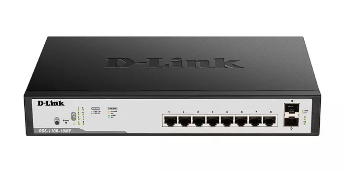 Коммутатор D-Link DGS-1100-10MP 8G