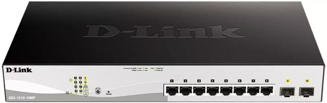 Коммутатор D-Link DGS-1210-10MP/FL