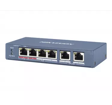 Коммутатор Hikvision DS-3E0106P-E/M