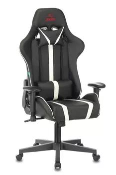 Компьютерное кресло Бюрократ VIKING ZOMBIE A4 WH черный/белый искусственная кожа