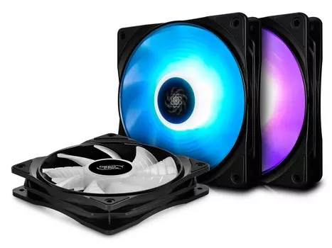 Комплект вентиляторов для корпуса Deepcool RF 120 3-in-1 (DP-FRGB-RF120-3C)