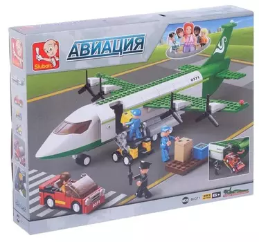 Конструктор "Авиация.Воздушное грузовое судно" (383дет) SLUBAN М38-В0371