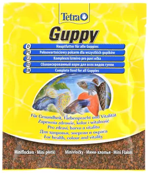 Корм для рыб Tetra Guppy корм в хлопьях для гуппи 12 гр (sachet)