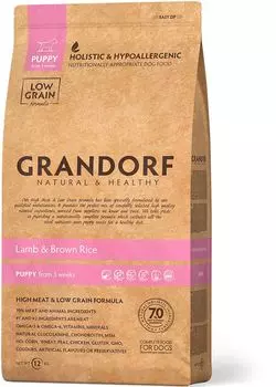 Корм сухой Grandorf Lamb &amp; Brown Rice Puppy All Breeds ягненок с бурым рисом для щенков всех пород 1 кг