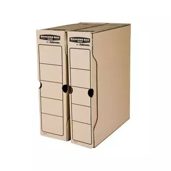 Короб архивный с клапаном А4 (260х325 мм), 100 мм, до 850 листов, FELLOWES Bankers Box Basic, FS-00102, (10 шт.)