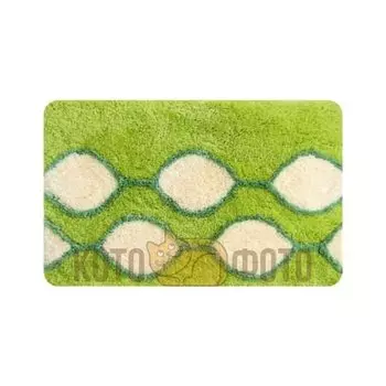 Коврик для ванной комнаты акриловый Iddis Curved Lines, green 402A580I12