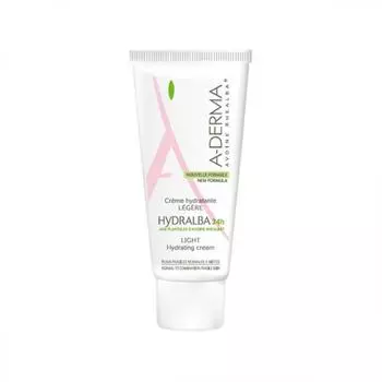 Крем для лица Aderma Hydralba 24H Light Hydrating Cream, 40 мл, легкий увлажняющий