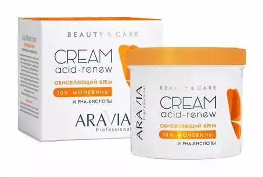 Крем для лица Aravia Professional обновляющий с PHA-кислотами и мочевиной 10% 550мл