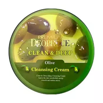 Крем для лица очищающий с экстрактом оливы Premium Deoproce Clean &amp; Deep Olive Cleansing Cream 300g