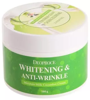 Крем для лица увлажняющий с экстрактом огурца Deoproce Moisture Milk Cucumber Cream 100гр