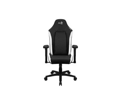 Кресло игровое Aerocool Crown Leatherette Black White [4711099471201]