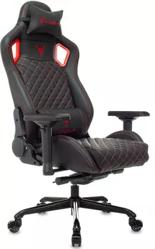 Кресло компьютерное Бюрократ Knight TITAN черный/красный