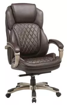 Кресло руководителя Бюрократ T-9915/BROWN коричневый рециклированная кожа/кожзам