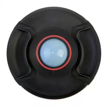 Крышка Flama FL-WB52С на объектив для защиты и установки баланса белого, 52mm, цвет черный/красный