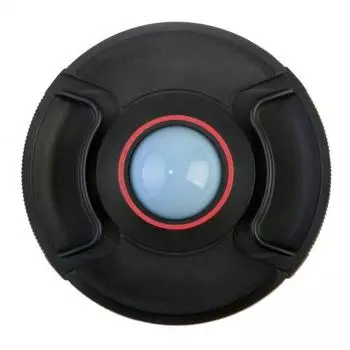 Крышка Flama FL-WB72С на объектив для защиты и установки баланса белого, 72mm, цвет черный/красный