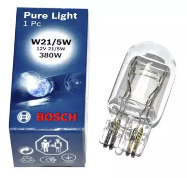 Лампа галогенная BOSCH 21/5W 12V, 1шт, 1987302252