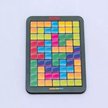 Логическая игра WOODLANDTOYS 65206 Тетрис малый цветная мозайка
