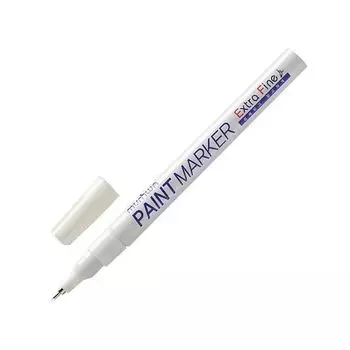 Маркер-краска лаковый MUNHWA Extra Fine Paint Marker, БЕЛЫЙ, 1мм, нитро-основа, EFPM-05