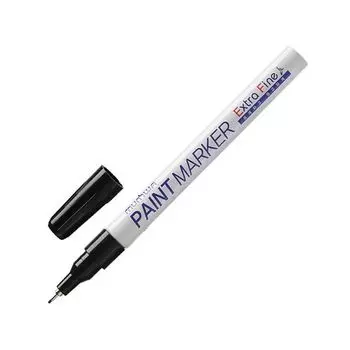 Маркер-краска лаковый MUNHWA Extra Fine Paint Marker, ЧЕРНЫЙ, 1мм, нитро-основа, EFPM-01