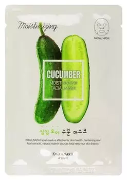 Маска для лица увлажняющая Welcos Kwailnara Cucumber Moisturizing Facial Mask