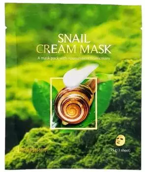 Маска кремовая на тканевой основе Deoproce Snail Cream