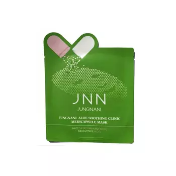 Маска тканевая с алое JNN Jungnani Aloe Soothing Clinic Medicapsule Mask 23мл