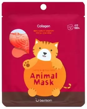 Маска тканевая с морским коллагеном Animal Mask Series - Cat 25мл