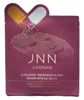 Маска тканевая с прополисом JNN Jungnani Propolis Clinic Medicapsule Mask 23мл