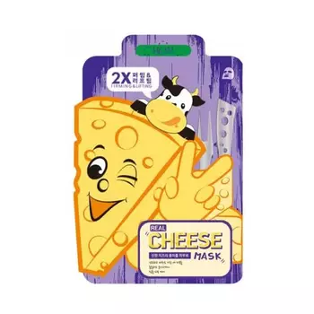 Маска тканевая Увлажняющая Mj care Real Cheese Firming &amp; Lifting Mask