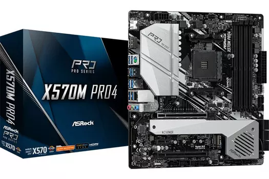 Материнская плата Asrock X570M PRO4 Socket AM4