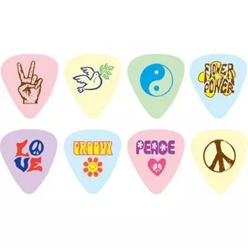 Медиаторы D'Andrea RPPLM PEACE&amp;LOVE 12 штук средние