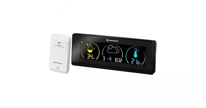 Метеостанция Bresser Temeo Life с цветным дисплеем, черная