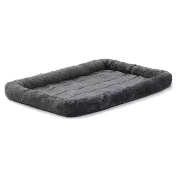 MidWest лежанка Pet Bed меховая 61х46 см серая