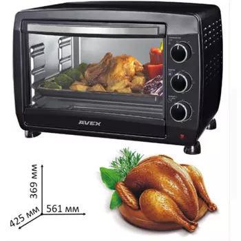 Мини-печь Avex TR 490 B черный