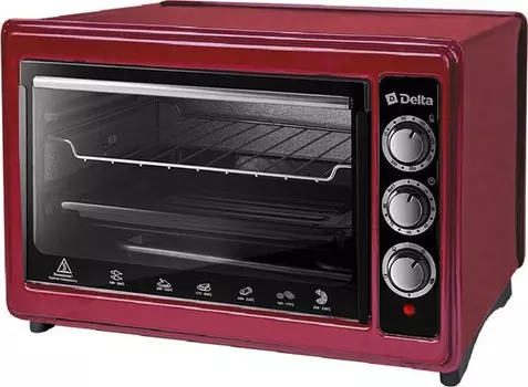 Мини-печь Delta D-0124 Bordo