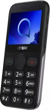 Мобильный телефон Alcatel 2019G Black/Metallic Silver