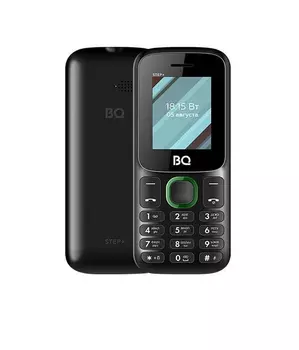 Мобильный телефон BQ 1848 STEP+ BLACK GREEN (2 SIM)