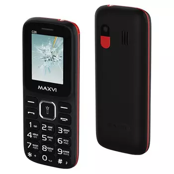 Мобильный телефон MAXVI C26 BLACK RED